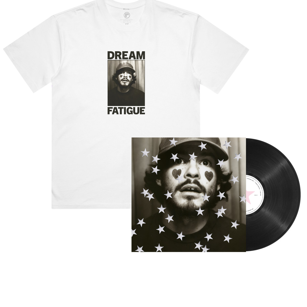 DREAM FATIGUE - BLACK STANDARD LP + TEE + SIGNED ART CARD