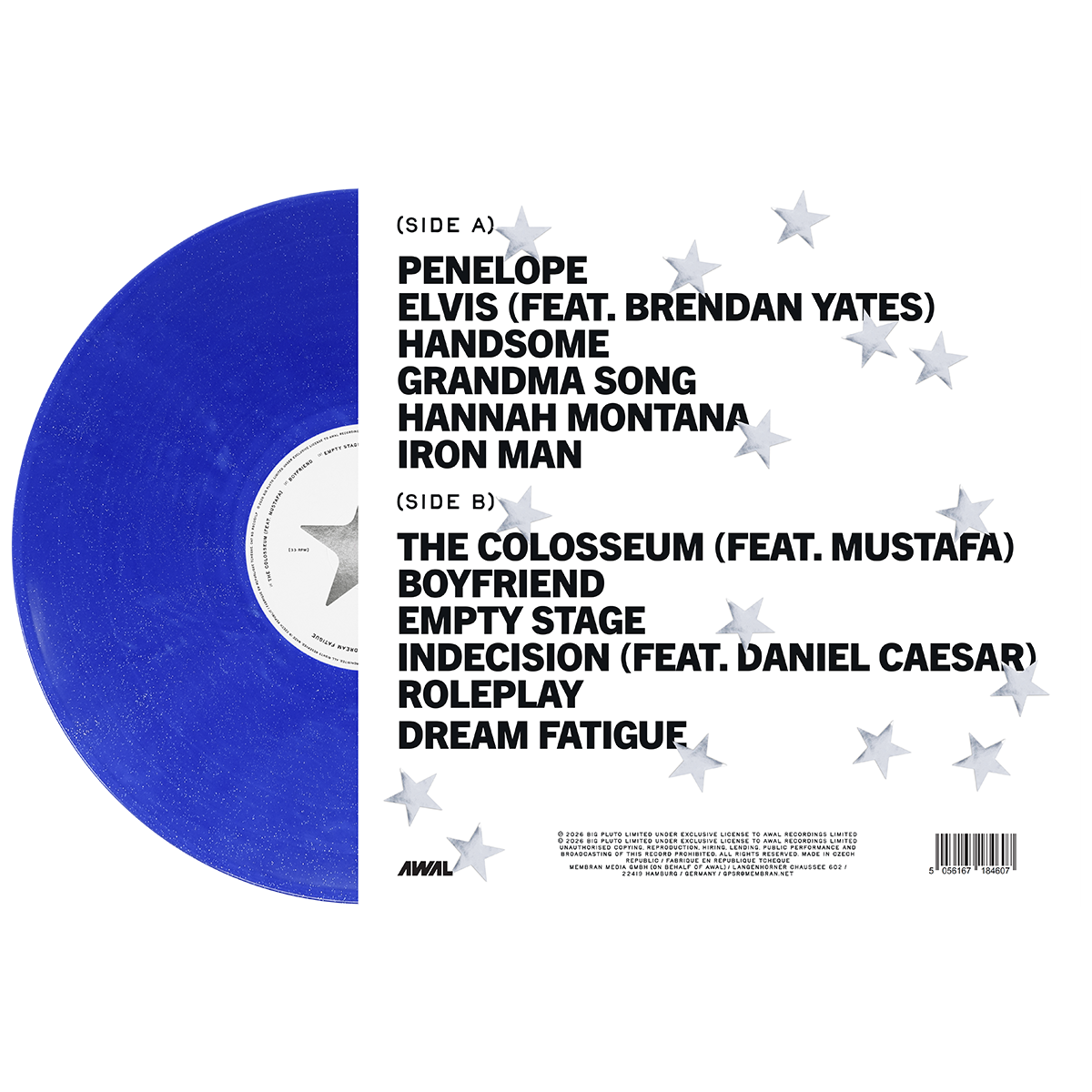 DREAM FATIGUE - BLUE SPARKLE VINYL LP (D2C EXCLUSIVE) + SIGNED ART CARD