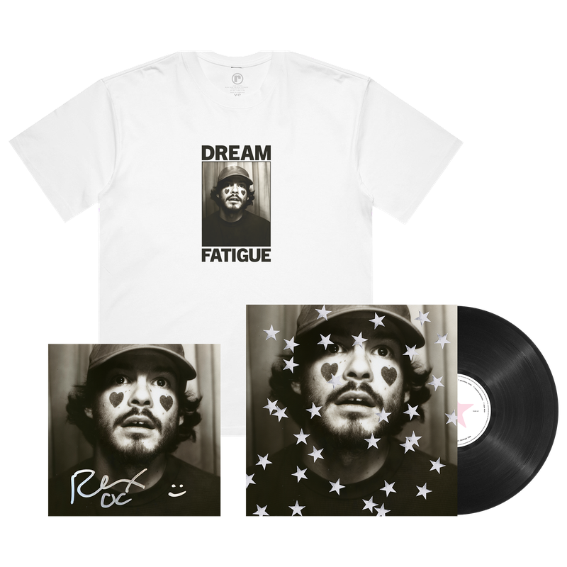 DREAM FATIGUE - BLACK STANDARD LP + TEE + SIGNED ART CARD