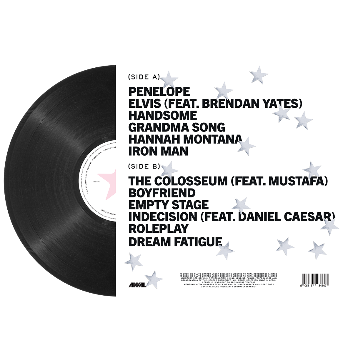DREAM FATIGUE - BLACK STANDARD VINYL LP + SIGNED ART CARD